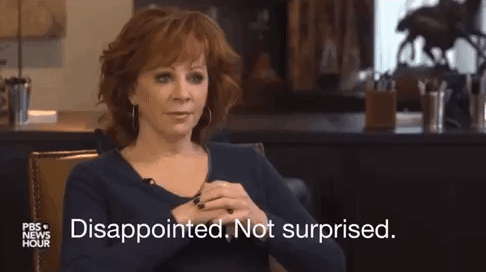 disappointed but not surprised